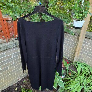 TalbotS Black winter dress pure merino wool size L